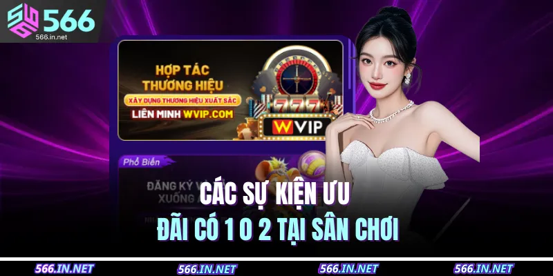 Các sự kiện ưu đãi có 1 0 2 tại sân chơi
